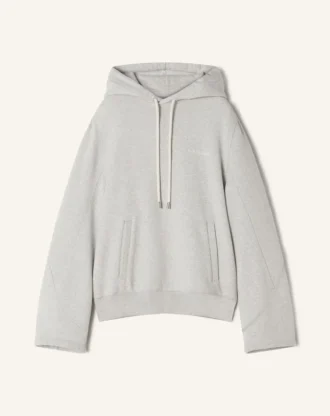 Kapuzenpullover aus Baumwollfleece und Kaschmir