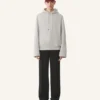 Kapuzenpullover aus Baumwollfleece und Kaschmir