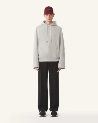 Kapuzenpullover aus Baumwollfleece und Kaschmir