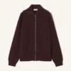 Kaschmir-Strickjacke mit Reißverschluss Kaschmir-Strickjacke mit Reißverschluss