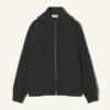 Kaschmir-Strickjacke mit Reißverschluss Kaschmir-Strickjacke mit Reißverschluss