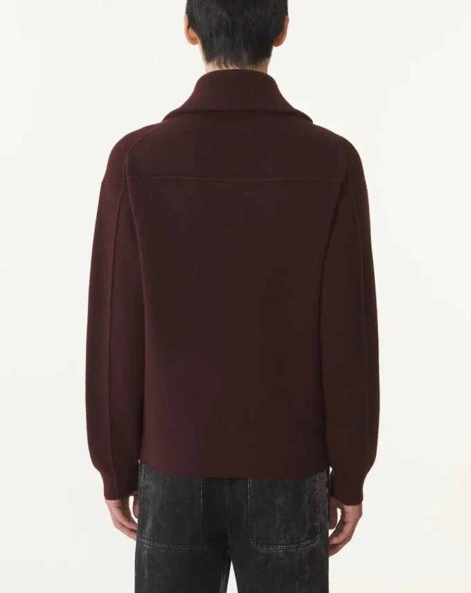 Kaschmir-Strickjacke mit Reißverschluss Kaschmir-Strickjacke mit Reißverschluss