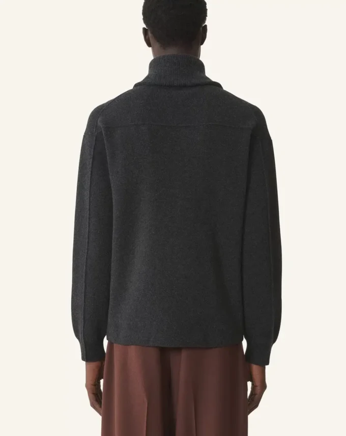 Kaschmir-Strickjacke mit Reißverschluss Kaschmir-Strickjacke mit Reißverschluss