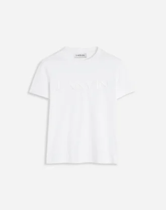 Klassisch geschnittenes Lanvin-T-Shirt mit Stickerei