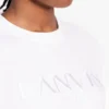 Klassisch geschnittenes Lanvin-T-Shirt mit Stickerei Klassisch geschnittenes Lanvin-T-Shirt mit Stickerei