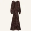 Kleid aus Devoré-Samt
