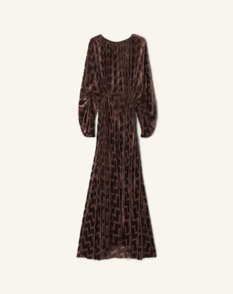 Kleid aus Devoré-Samt
