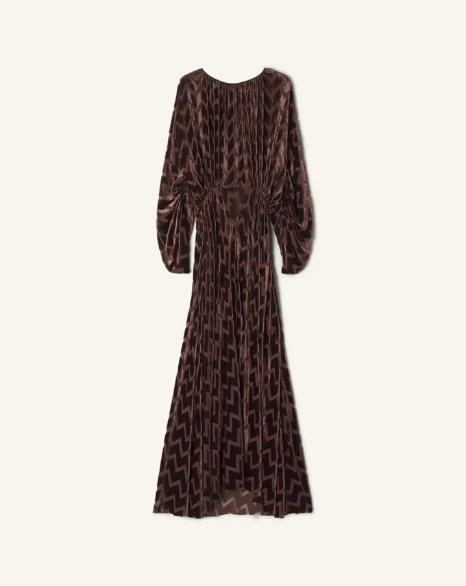 Kleid aus Devoré-Samt
