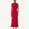 Kleid mit Spitzendetails aus Viskose Kleid mit Spitzendetails aus Viskose