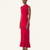 Kleid mit Spitzendetails aus Viskose Kleid mit Spitzendetails aus Viskose