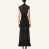 Kleid mit Spitzendetails aus Viskose Kleid mit Spitzendetails aus Viskose