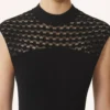 Kleid mit Spitzendetails aus Viskose Kleid mit Spitzendetails aus Viskose
