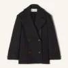 Kurzer Peacoat aus Wolle Kurzer Peacoat aus Wolle