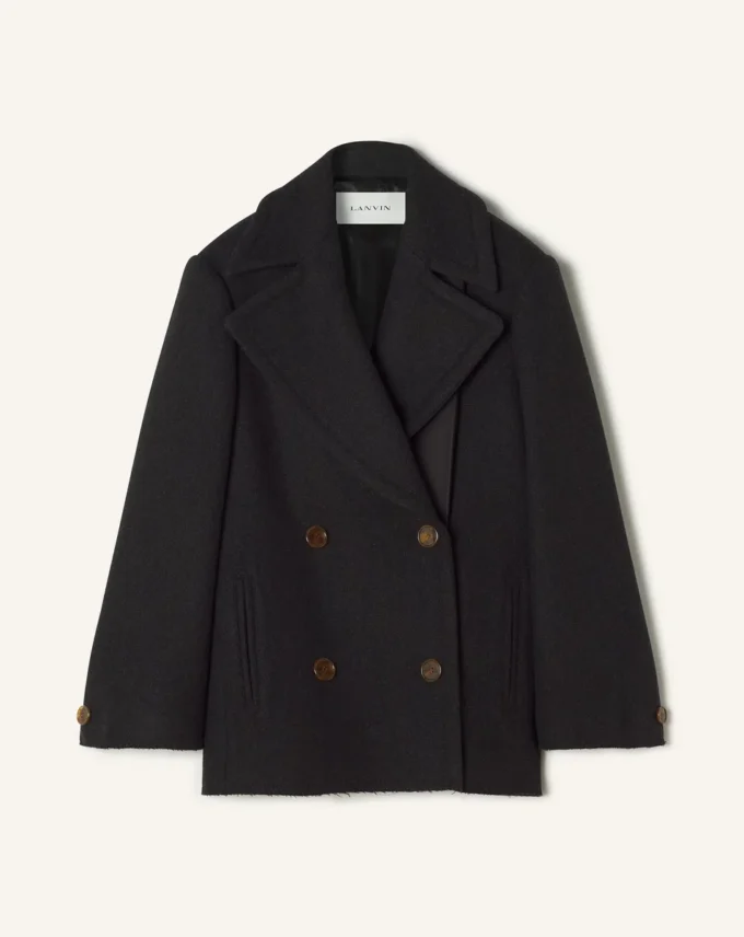 Kurzer Peacoat aus Wolle Kurzer Peacoat aus Wolle