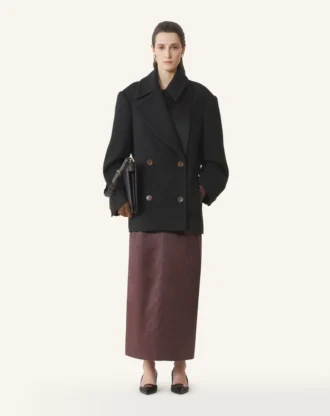Kurzer Peacoat aus Wolle