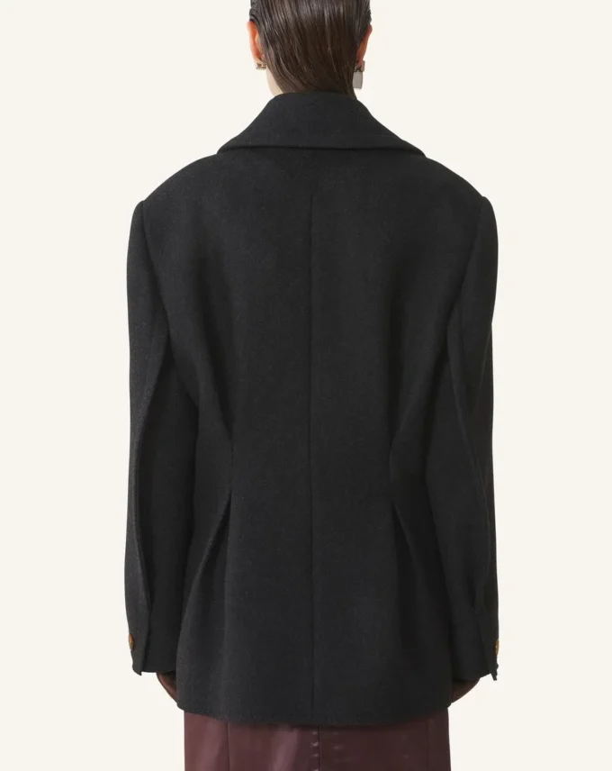 Kurzer Peacoat aus Wolle Kurzer Peacoat aus Wolle