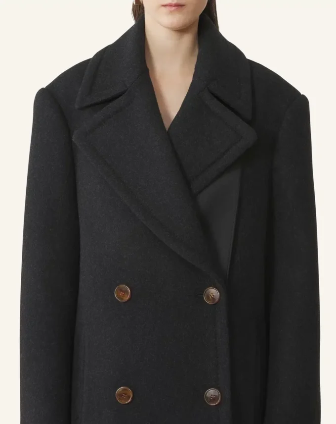 Kurzer Peacoat aus Wolle Kurzer Peacoat aus Wolle