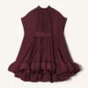 Kurzes Charmeuse-Kleid Kurzes Charmeuse-Kleid