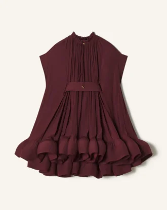 Kurzes Charmeuse-Kleid