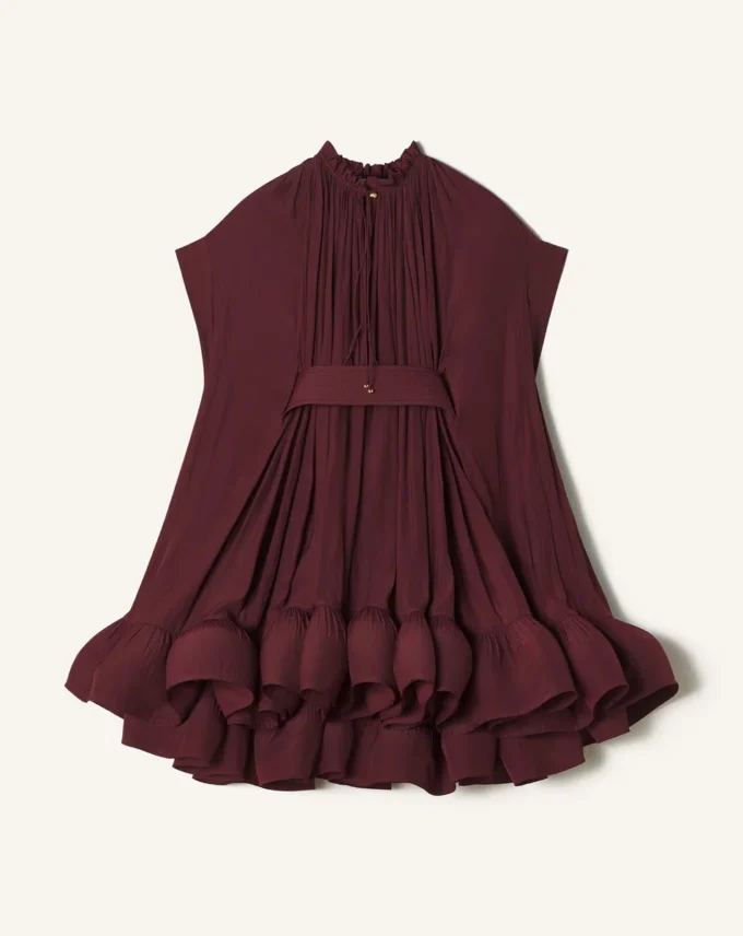 Kurzes Charmeuse-Kleid Kurzes Charmeuse-Kleid