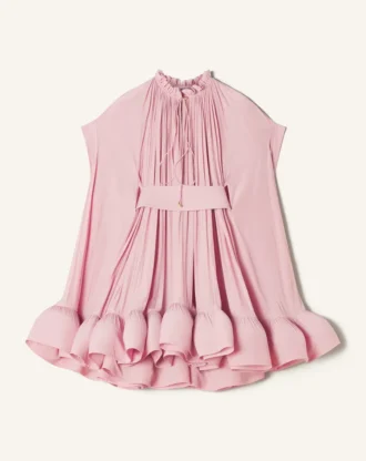 Kurzes Charmeuse-Kleid