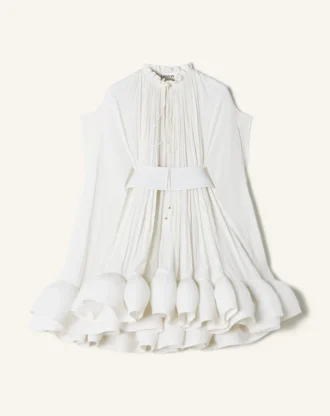 Kurzes Charmeuse-Kleid