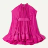Kurzes Charmeuse-Kleid Kurzes Charmeuse-Kleid
