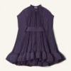Kurzes Charmeuse-Kleid Kurzes Charmeuse-Kleid