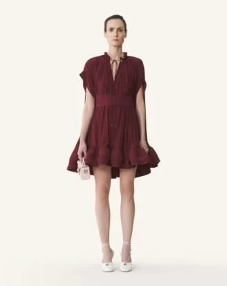Kurzes Charmeuse-Kleid