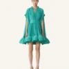 Kurzes Charmeuse-Kleid Kurzes Charmeuse-Kleid