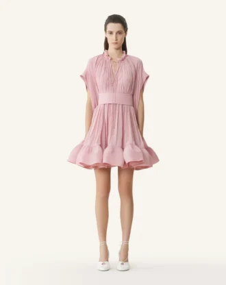 Kurzes Charmeuse-Kleid