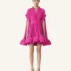 Kurzes Charmeuse-Kleid Kurzes Charmeuse-Kleid