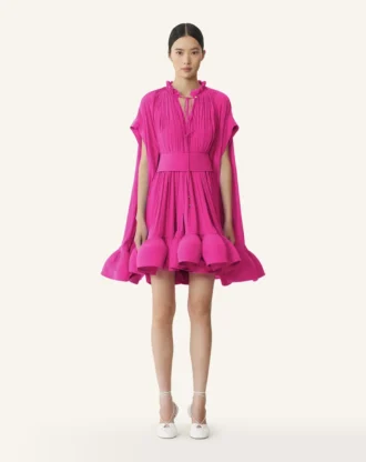 Kurzes Charmeuse-Kleid