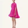 Kurzes Charmeuse-Kleid Kurzes Charmeuse-Kleid