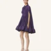 Kurzes Charmeuse-Kleid Kurzes Charmeuse-Kleid