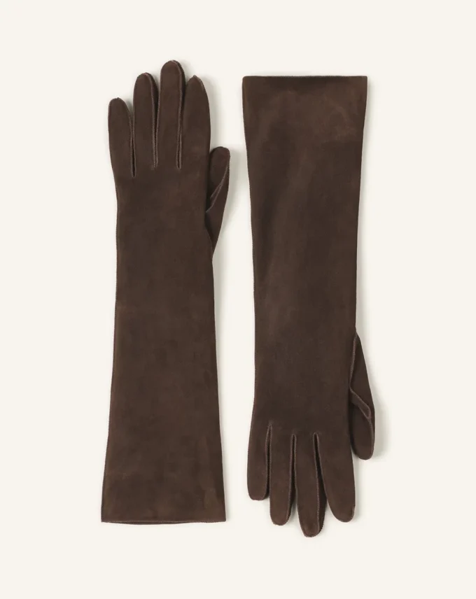 Lange, schmale Wildlederhandschuhe Lange, schmale Wildlederhandschuhe