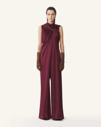 Langer Overall aus Satin