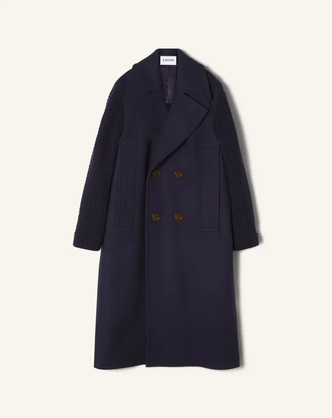 Langer Wollpeacoat Langer Wollpeacoat