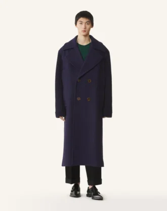 Langer Wollpeacoat