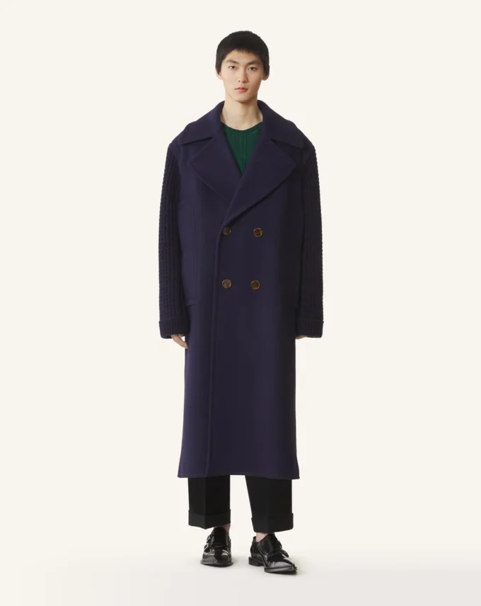 Langer Wollpeacoat Langer Wollpeacoat