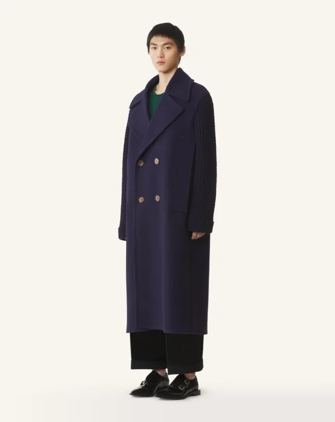Langer Wollpeacoat Langer Wollpeacoat