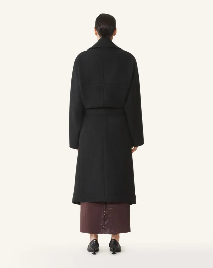 Langer Wollpeacoat Langer Wollpeacoat