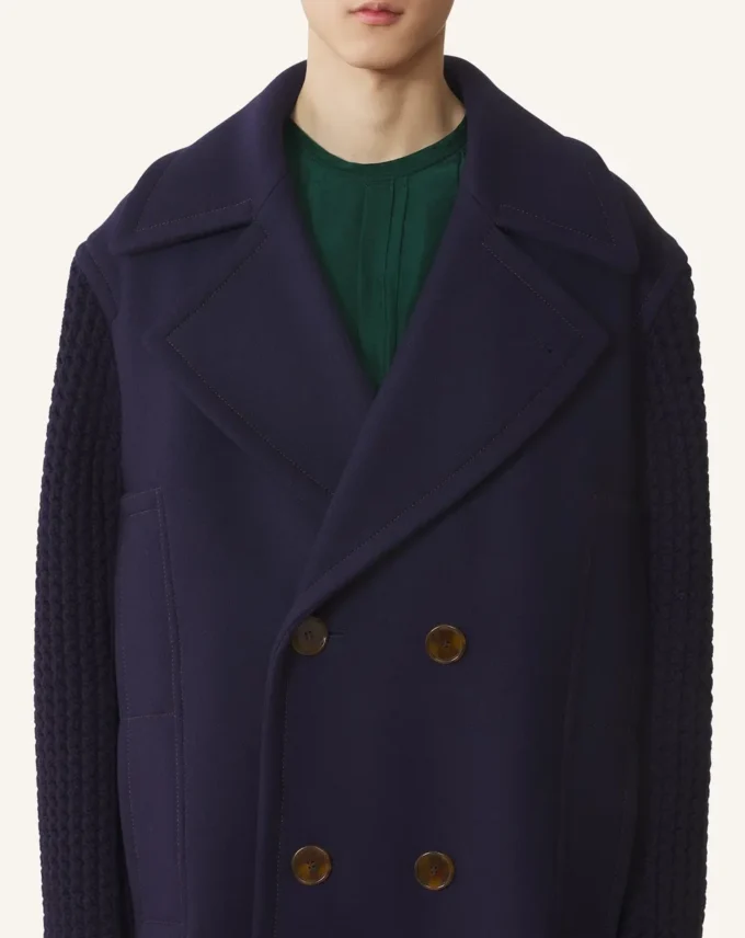 Langer Wollpeacoat Langer Wollpeacoat
