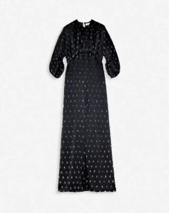Langes besticktes Kleid