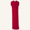 Langes geknotetes Kleid aus Satin