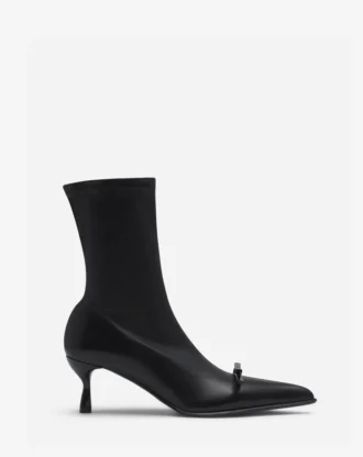 Lanvin Bow Ankle Boots aus Leder Lanvin Bow Ankle Boots aus Leder