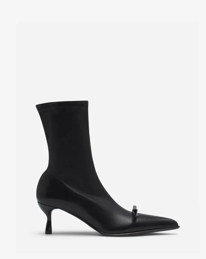 Lanvin Bow Ankle Boots aus Leder Lanvin Bow Ankle Boots aus Leder