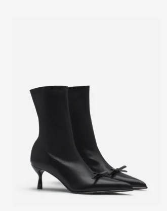 Lanvin Bow Ankle Boots aus Leder Lanvin Bow Ankle Boots aus Leder