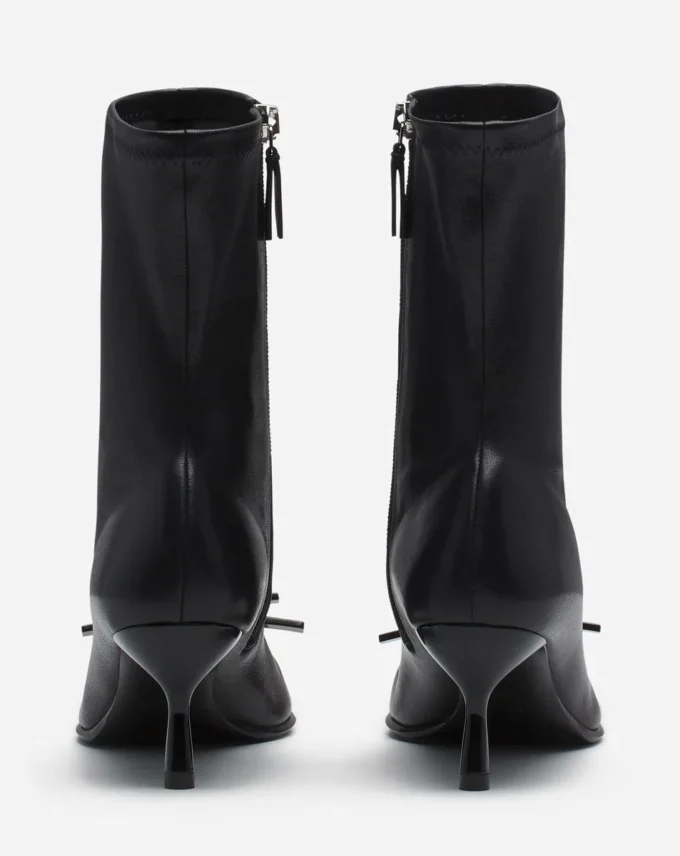 Lanvin Bow Ankle Boots aus Leder Lanvin Bow Ankle Boots aus Leder