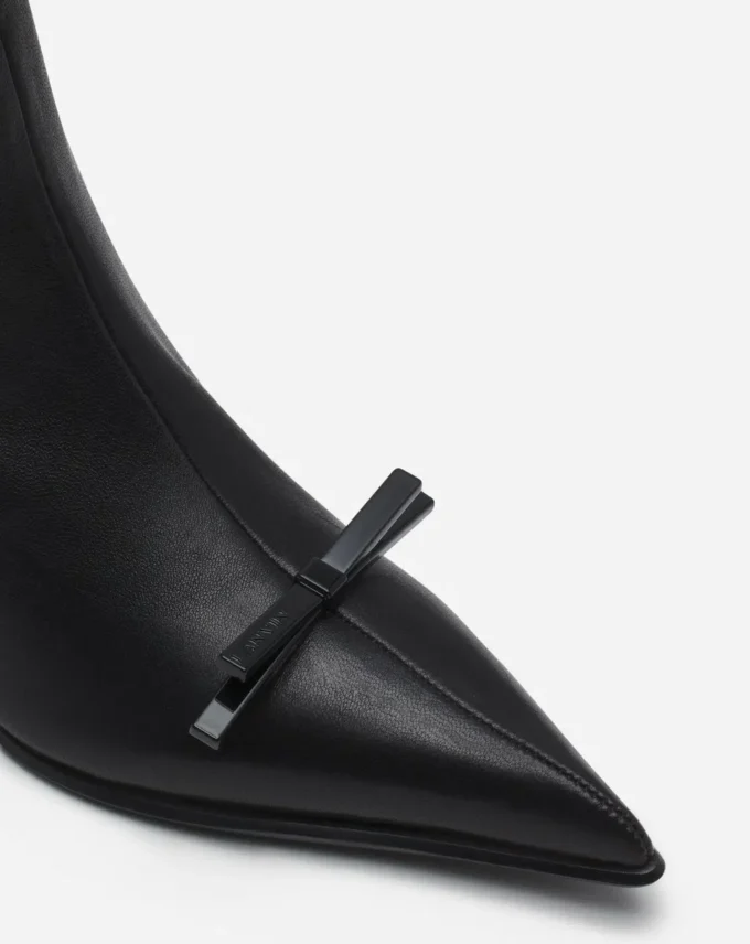 Lanvin Bow Ankle Boots aus Leder Lanvin Bow Ankle Boots aus Leder